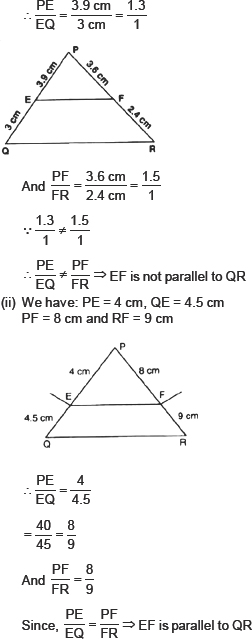 Cbse 10 Math Cbse Triangles Ncert Solutions
