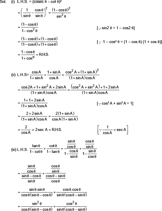 10th Math Formula Chart