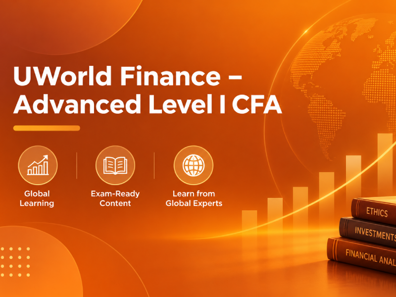 Students learning in the UWorld Finance - Advanced Level I CFA program